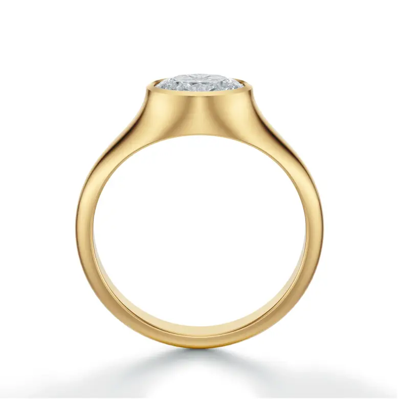 Pierścionek zaręczynowy z owalnym diamentem SBPZ_074